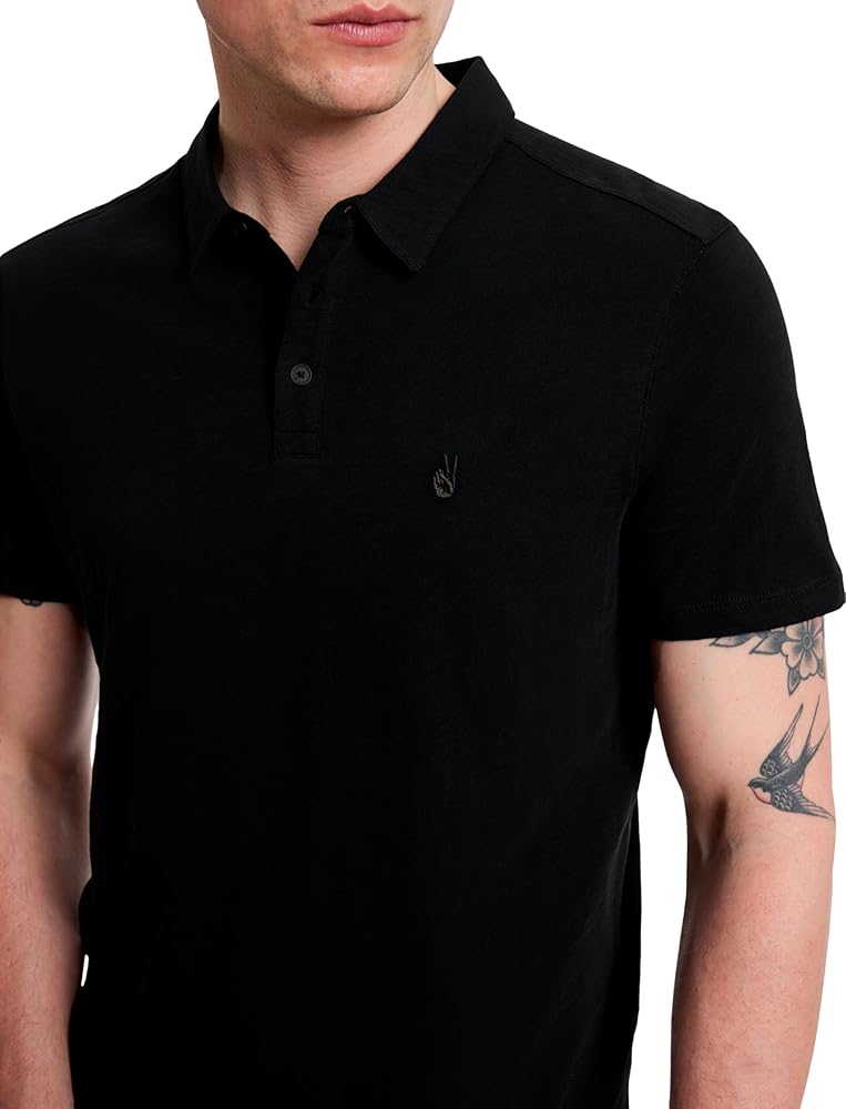 John Varvatos Victor Polo Black XS at Amazon Men's Clothing store